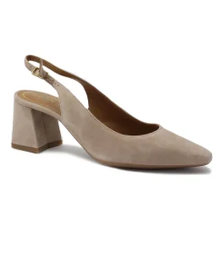 GEOX D45VCC nude beige scarpe donna sandali tacco cinturino
