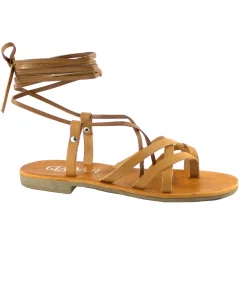 GIADA 7393 cuoio scarpe sandali donna pelle schiava infradito