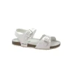 GRUNLAND AFRE SB1258 bianco sandalo bambina fibbie birk