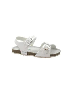 GRUNLAND AFRE SB1258 bianco sandalo bambina fibbie birk
