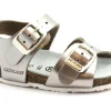 GRUNLAND AFRE SB0374 bronzo sandalo bambina fibbie birk