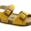 GRUNLAND AFRE SB0413 ocra giallo sandali bambino fibbie birk
