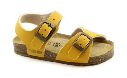 GRUNLAND AFRE SB0413 ocra giallo sandali bambino fibbie birk