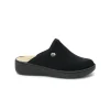 GRUNLAND ALME CI0858 nero ciabatte pantofole donna velluto brillantinato
