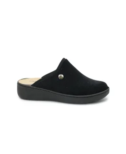 GRUNLAND ALME CI0858 nero ciabatte pantofole donna velluto brillantinato