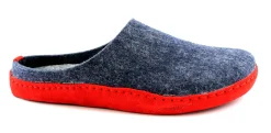 GRUNLAND APAC CI1396 blu rosso ciabatte pantofole donna suola pelle