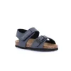 GRUNLAND ARIA SB0231 blu sandalo bambino strappo fibbia birk