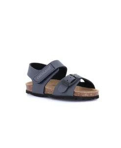 GRUNLAND ARIA SB0231 blu sandalo bambino strappo fibbia birk