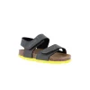 GRUNLAND ARIA SB0094 oliva giallo sandalo bambino strappi birk