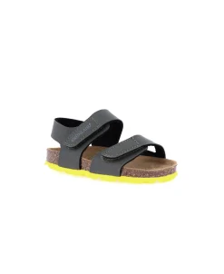 GRUNLAND ARIA SB0094 oliva giallo sandalo bambino strappi birk