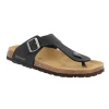 GRUNLAND BOBO CC3011 nero ciabatte uomo infradito anatomiche fibbia