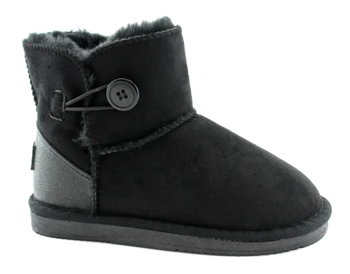 GRUNLAND CROM PO1001 nero 35/39 scarpe bambina stivaletti pelo