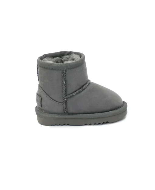 GRUNLAND CROY PP0098 21/28 grigio bambina stivali stivaletti pelo