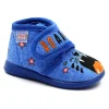 GRUNLAND DALY PA1214 royal scarpe bambino pantofole tessuto strappo plantare