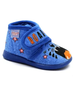 GRUNLAND DALY PA1214 royal scarpe bambino pantofole tessuto strappo plantare