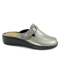 GRUNLAND DAMI CE0263 peltro ciabatte donna plantare estraibile strappo pelle