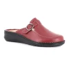 GRUNLAND DAMI CE0261 rubino rosso ciabatte donna plantare estraibile fibbia