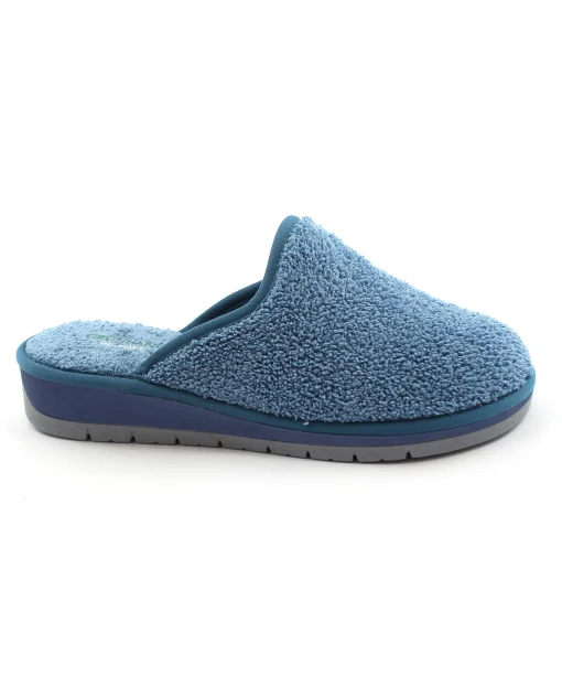 GRUNLAND DOLA CI1318 RE-SOFT avio azzurro ciabatte donna tessuto punta chiusa