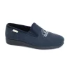 GRUNLAND EZIO PA0176 blu ciabatte pantofole slip on uomo panno