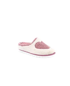 GRUNLAND FIMO CI2525 beige malva ciabatte pantofole bambina pelo morbido re-soft
