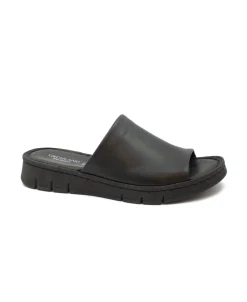 GRUNLAND GITA CI1834 nero ciabatte donna fascia pelle re-soft