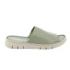 GRUNLAND GITA CI1834 oliva verde ciabatte donna fascia pelle re-soft