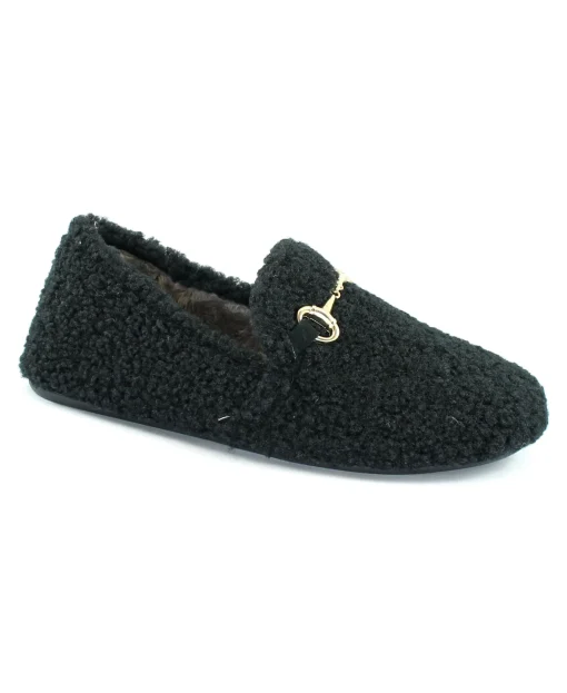 GRUNLAND GLOV PA1148 nero donna ciabatte pantofole plantare estraibile tessuto morbido lana