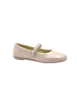 GRUNLAND GOOD SC5539 cipria scarpe ballerina bambina laccetto cinturino glitter