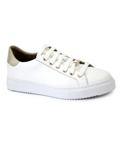 GRUNLAND HOAN SC2161 bianco scarpe sneaker donna lacci pelle