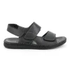 GRUNLAND LAPO SA1241 nero sandalo uomo pelle strappi