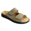 GRUNLAND LEPP CE1180 kaki ciabatte uomo strappi planatre estraibile