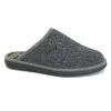 GRUNLAND LOSO CI1883 antracite ciabatte uomo pantofola tessuto panno re-soft