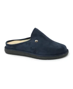 GRUNLAND LOSO CI3200 blu ciabatte uomo pantofola tessuto panno re-soft