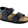 GRUNLAND LUCE SB0901 32/41 blu sandalo bambino fibbie birk