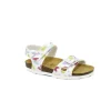 GRUNLAND LUCE SB2154 bianco sandali bambina fibbia strappo