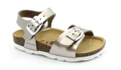 GRUNLAND LUCE SB0434 25/39 bronzo sandali bambina anatomico fibbie birk