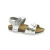 GRUNLAND LUCE SB1830 argento sandali bambina fibbie anatomico
