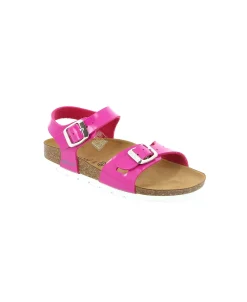 GRUNLAND LUCE SB0018 fuxia sandali bambina fibbie plantarino anatomico