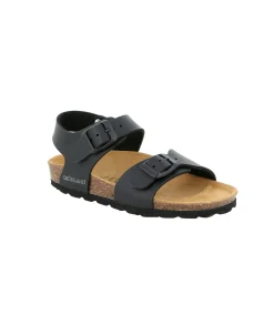 GRUNLAND LUCE SB1206 nero scarpe sandali bambino doppia fibbia