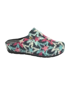 GRUNLAND PRAU CI2634 blu pantofole donna feltro re-soft