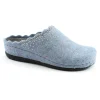 GRUNLAND PRAU CI2632 ceruleo pantofole donna feltro re-soft strass