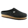 GRUNLAND ROBI CB0173 antracite ciabatte pantofole uomo plantare in feltro lana