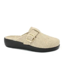 GRUNLAND ROCA CI2961 beige ciabatte donna feltro re-soft