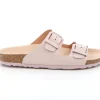 GRUNLAND SARA CB0966 cipria rosa ciabatte donna birk fibbie pelle anatomiche