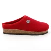 GRUNLAND SARA CB0169 Love rosso ciabatte donna plantare feltro lana