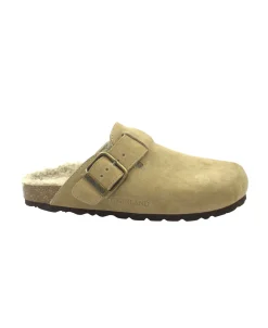 GRUNLAND SARA CB2225 terra ciabatte donna plantare re-soft lana fibbia