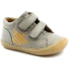 GRUNLAND SPIC PP0085 grigio scarpe bambino strappi pelle sneakers
