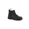 GRUNLAND STAT PO2051 nero nero stivaletti bambino beatles pelle elastici zip