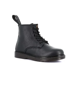 GRUNLAND TABA PO1177 nero 29/34 bambina stivaletti zip lacci pelle