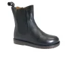 GRUNLAND TABA PO2309 nero stivaletti beatles bambina pelle elastico e zip